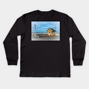 On Penarth Pier, South Wales Kids Long Sleeve T-Shirt